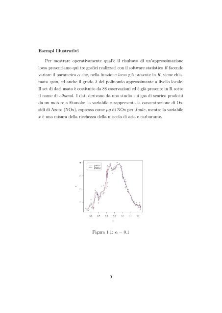 una tecnica per la regressione locale - Department of Mathematics ...