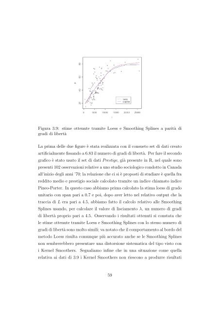 una tecnica per la regressione locale - Department of Mathematics ...