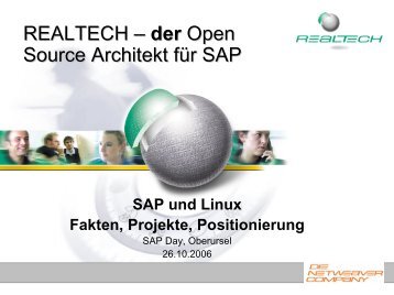 SAP und Linux - usp MarCom