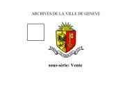 Version imprimable - Annuaire de la Ville - Ville de Genève