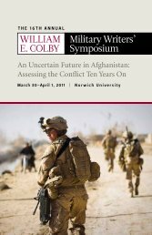 William E. Colby military Writers' Symposium - Armchair General