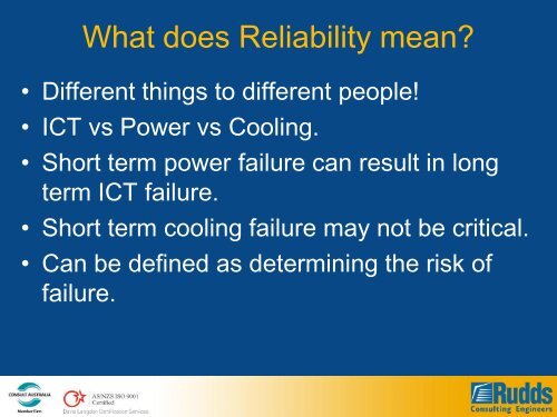 Data Centre Reliability and Redundancy - Server Racks Australia