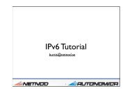 IPv6 Tutorial - RIPE 64