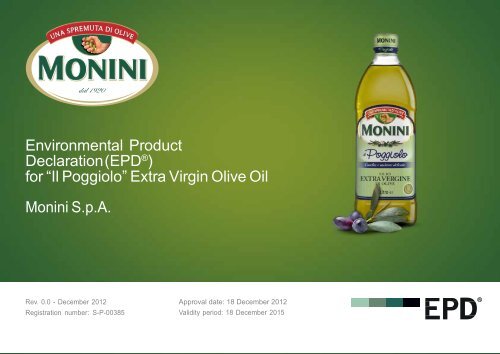 Extra Virgin Olive Oil - Monini