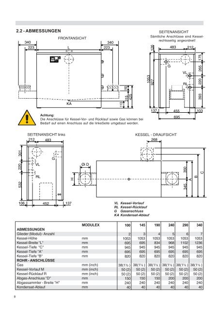 MODULEX E8 INSTALLATORE-germania.pmd - Unical Deutschland