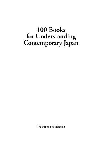 100 Books for Understanding Contemporary Japan - Walden Family