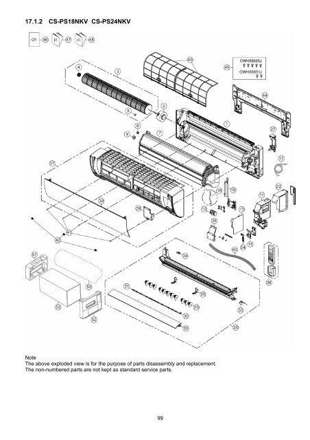 Indoor Unit Outdoor Unit CS-PS9NKV CS-PS12NKV CS ... - Panasonic