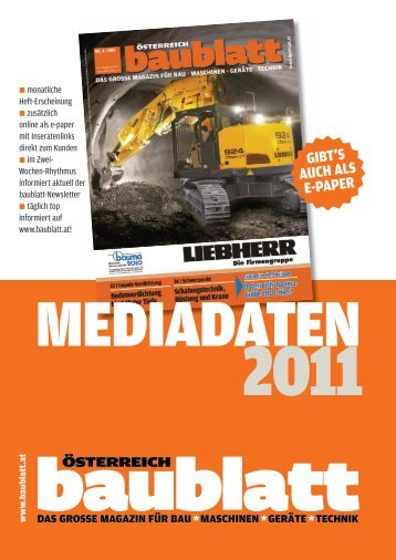 gibt's auch als e-paper - baublatt.at