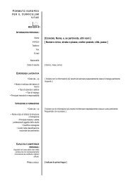 Curriculum vitae europeo (formato pdf) - dell'Istituto comprensivo di ...