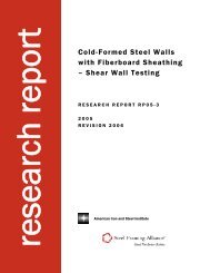 Cold-Formed Steel Walls with Fiberboard Sheathing – Shear Wall ...