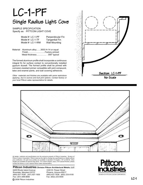 Light Coves, Aluminum - DCSÂ® Metal Column Covers - Light Coves