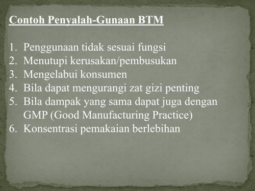 Bab 21. Bahan Tambahan Makanan (BTM ... - Blogs Unpad