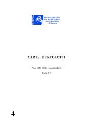 CARTE BERTOLOTTI - Istituto Centrale per gli Archivi