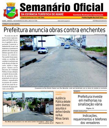 Prefeitura anuncia obras contra enchentes - CÃ¢mara Municipal de ...