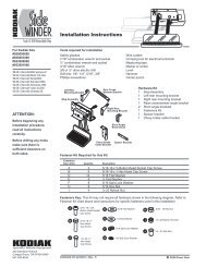 Installation Instructions - Power Gear