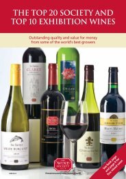 the top 20 society and top 10 exhibition wines - The Wine Society