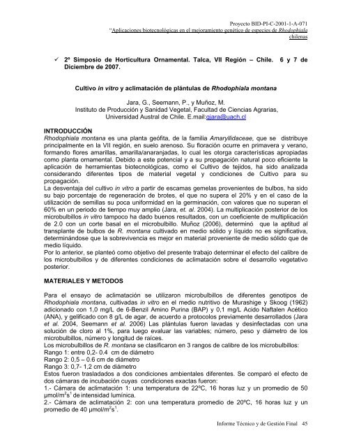 Aplicaciones biotecnolÃ³gicas en el mejoramiento genÃ©tico de ...