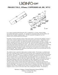 PROJECTILE, 155mm, COPPERHEAD, HE, M712