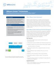 VMware vcenter™ Orchestrator - Kinetic Solutions