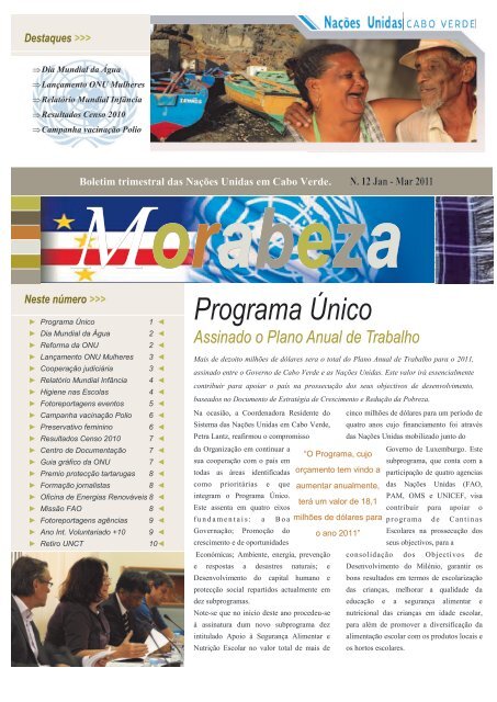 Programa Ãnico - NaÃ§Ãµes Unidas em Cabo Verde