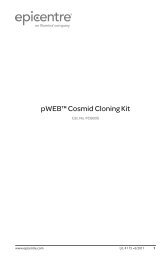 Protocol for pWEBâ¢ Cosmid Cloning Kit