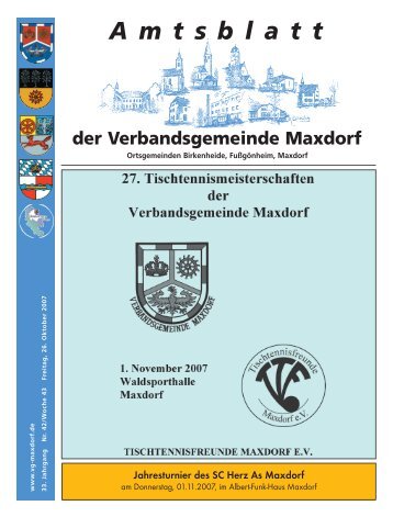 Ortsgemeinde Birkenheide - Verbandsgemeinde Maxdorf