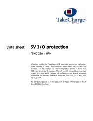 Datasheet - TSMC 28nm HPM 5V I/O protection - DNW - Sofics
