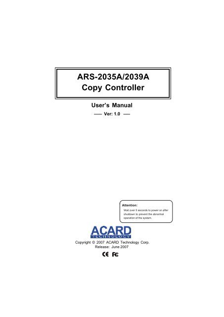 Acard ARS-3010 Driver for Mac Driver for Acard ARS-3010