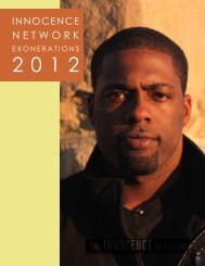 Read a report on the exonerations of 2012. - Innocence Network