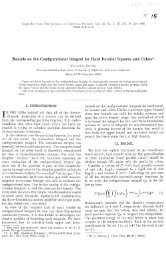 Bounds on the Configurational Integral for Hard ... - William Hoover's