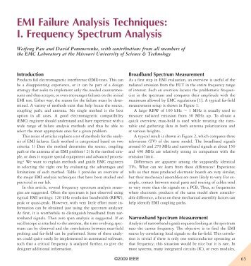 EMI Failure Analysis Techniques - IEEE EMC Society