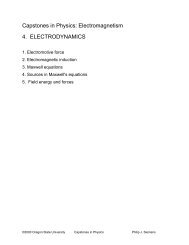 Capstones in Physics: Electromagnetism 4. ELECTRODYNAMICS