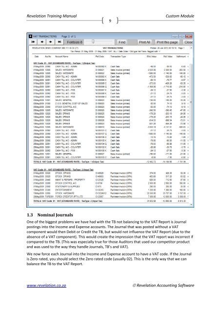 Notification Report - Revelation