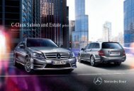 C-Class Saloon and Estate price list - Mercedes-Benz