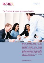 The Essential Revenue Assurance Checklist - Subex