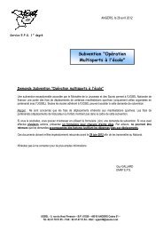 COURRIER DEMANDE SUBVENTION ECOLES - Balises