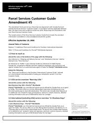 Canada Post â Parcel Services Customer Guide Amendment 5