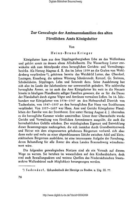 braunschweigisches jahrbuch - Digitale Bibliothek Braunschweig