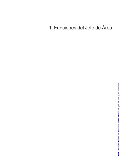 Manual del Jefe de área y del Supervisor. ENA 2002 - Inegi