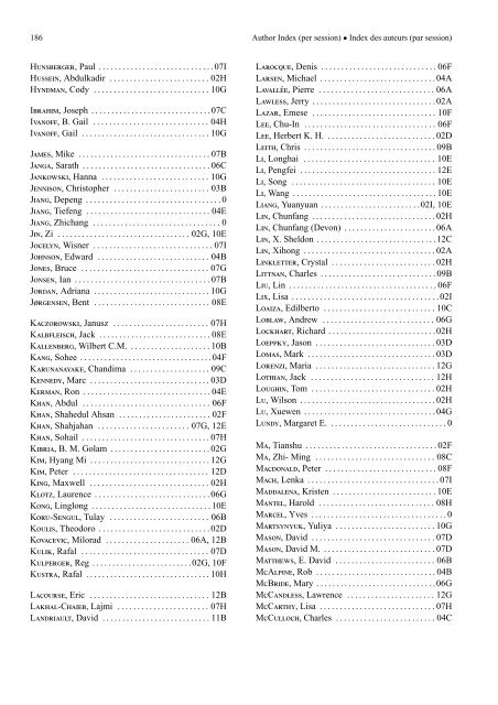 Programme et rÃ©sumÃ©s (pdf) - SociÃ©tÃ© statistique du Canada