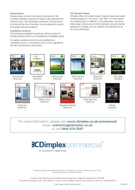 Air Curtain Brochure - Dimplex