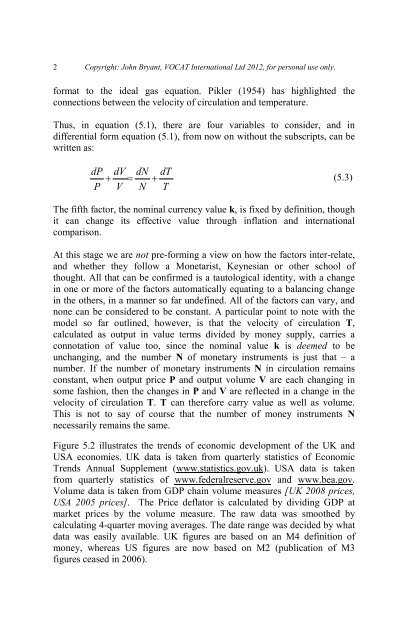 THERMOECONOMICS - Vocat International Ltd