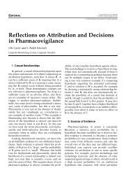 Reflections on Attribution and Decisions in Pharmacovigilance