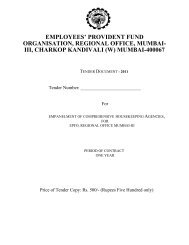 employees' provident fund organisation, regional office ... - Epfo