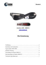 Die Anweisung DMX PIPE (interface USB-DMX512)