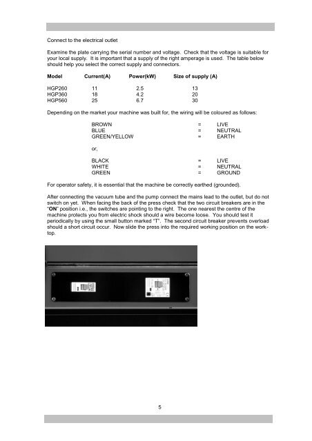 HOT GLASS VACUUM PRESS INSTRUCTION MANUAL - Hot Press