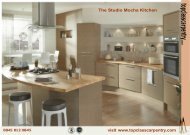 Studio mocha kitchen brochure - Top Class Carpentry