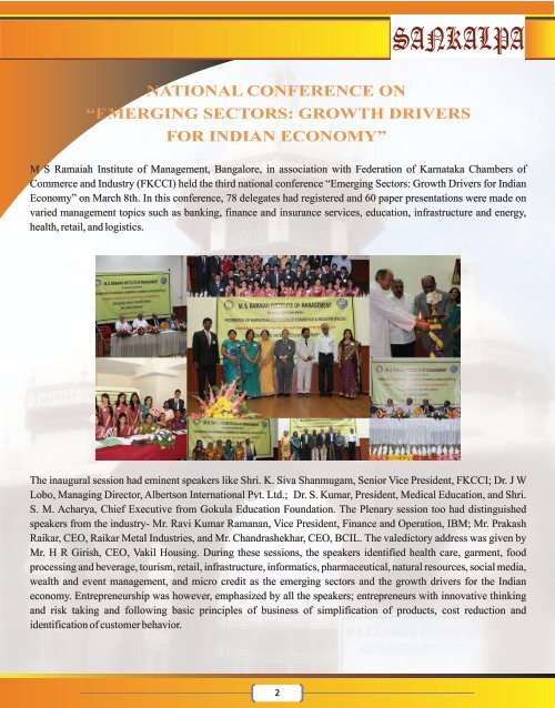 Sankalpa Jan- Mar 2013-1.CDR - MS Ramaiah Institute of ...