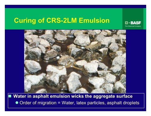 Polymer Modified Emulsions