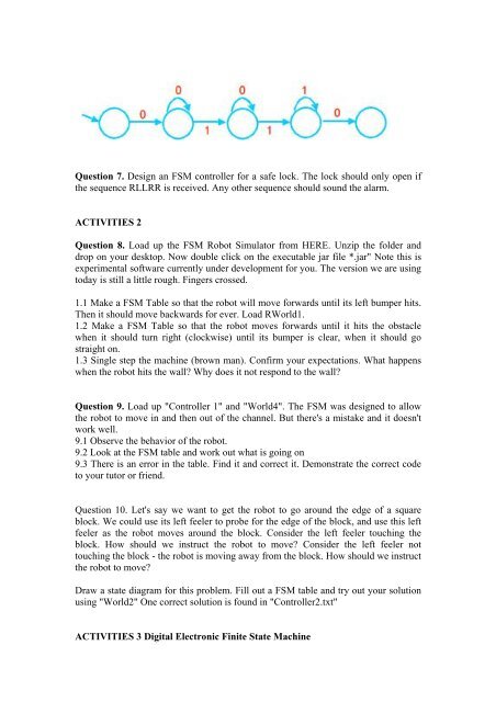 Chapter D Finite State Machines